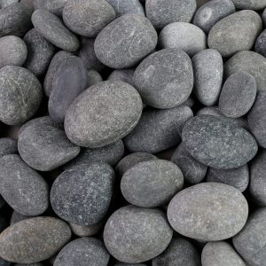 SEMI-POLISHED SLATE-GREY SELECTION PEBBLE